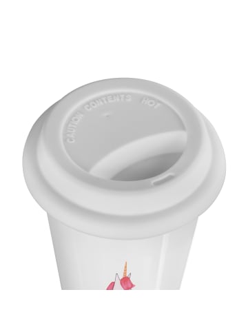 Mr. & Mrs. Panda Trinkbecher Einhorn Wut mit Spruch in Weiß