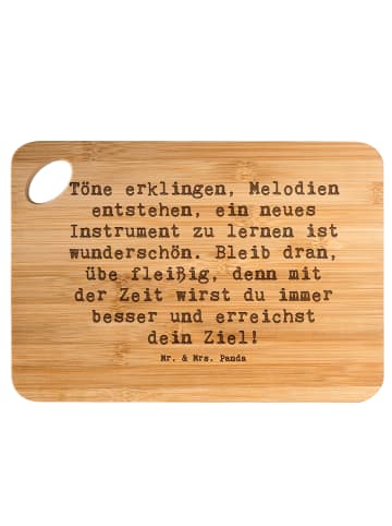 Mr. & Mrs. Panda Holzbrett Spruch Ein neues Musikinstrument lern... in Braun