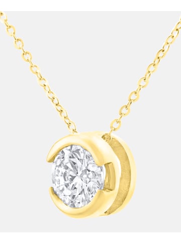 Diamant L'éternel Halskette mit Anhänger aus 375 Gelbgold mit 0.15 Karat Diamant