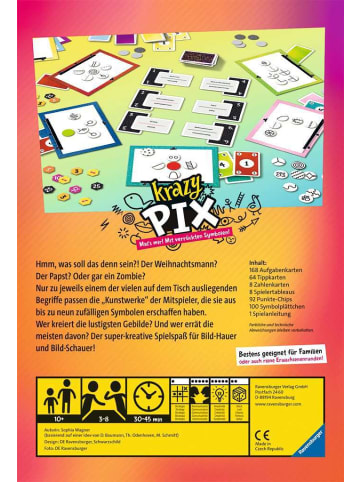 Ravensburger Partyspiel Krazy Pix 10-99 Jahre in bunt