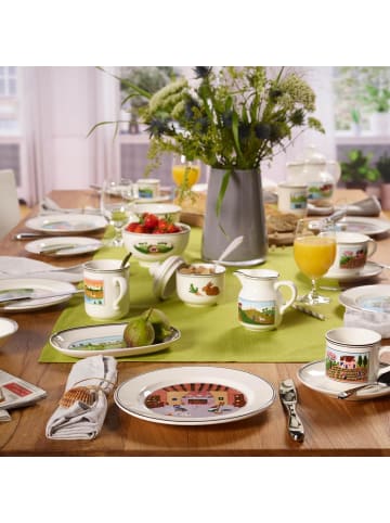 Villeroy & Boch Frühstücksteller Kamin Design Naif in ø 21 cm in bunt