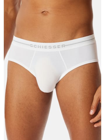 Schiesser Rio Slip / Unterhose Cotton Flex in Schwarz / weiß
