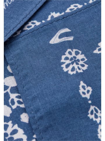 Camel Active Bandana aus reiner Baumwolle in Blau-Weiß