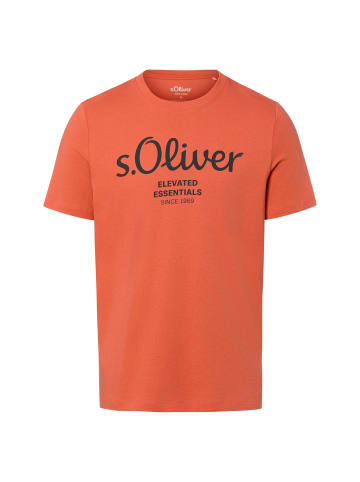 s.Oliver Shirt in orange schwarz