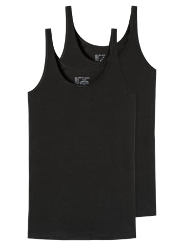 Schiesser Unterhemd / Top 95/5 Organic Cotton in Schwarz