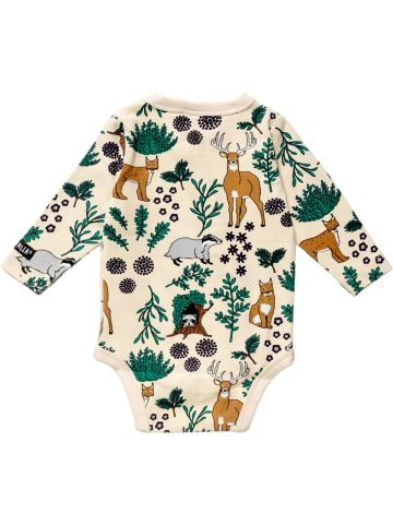 Villervalla Langarmbody Winter Forest in beige