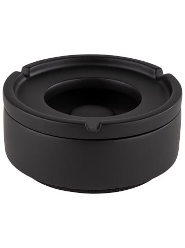 APS Windaschenbecher in schwarz, Ø 10,5 cm, H: 5 cm