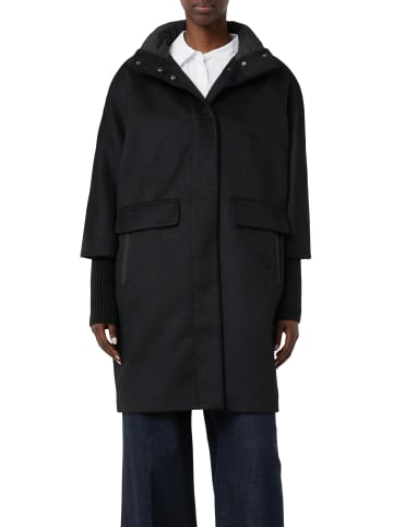 comma Mantel in schwarz