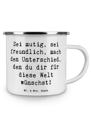 Mr. & Mrs. Panda Becher Spruch Freundlichkeiten verbreiten mit S... in Weiß