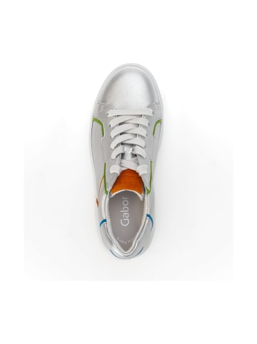 Gabor Sportliche Schnürschuhe in Silber