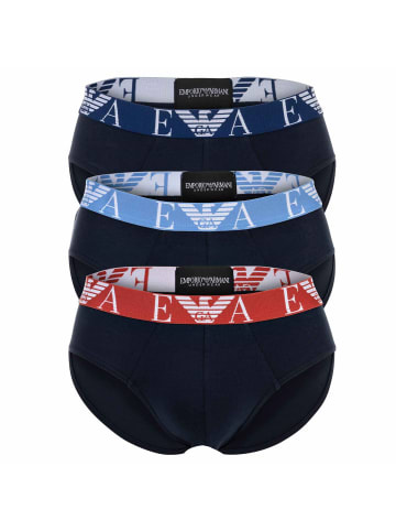 Emporio Armani Slip 3er Pack in Marine