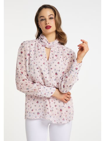 faina Damen Blusentop Langarm in Rosa