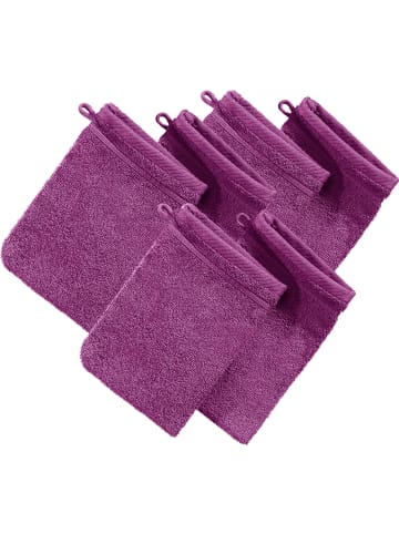 Erwin Müller Frottier Waschhandschuh 6er-Pack Heidelberg in fuchsia