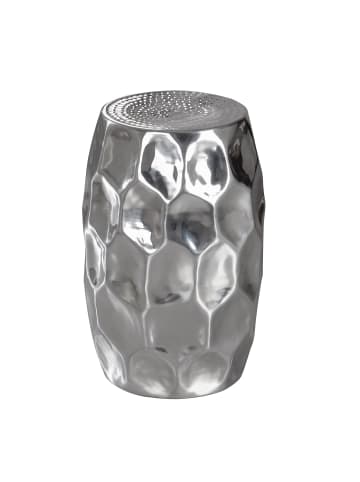 FineBuy Beistelltisch in Silber / Aluminium / 30x30x47