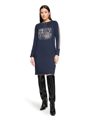Betty Barclay Jerseykleid mit 3/4 Arm in dunkelblau