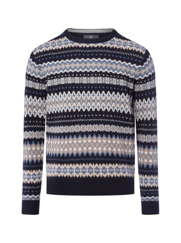 Nils Sundström Pullover in blau ecru - 0001