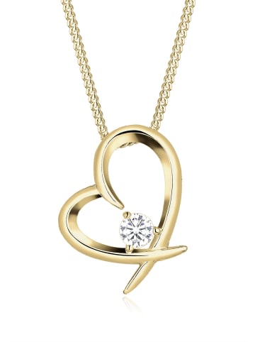 Elli Halskette 925 Sterling Silber Herz in Gold