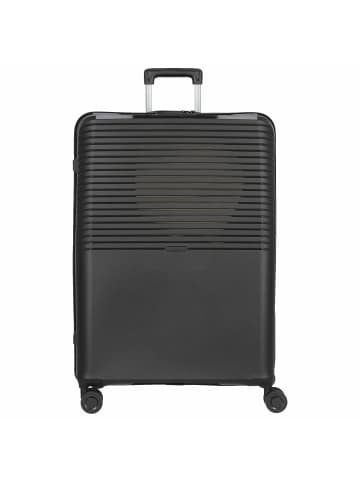 D&N Travel Line 4000 - 4-Rollen-Trolley L 76 cm (schwarz) in schwarz