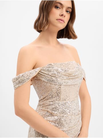 Lipsy Abendkleid in gold - 0001