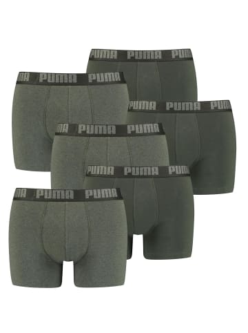 Puma Boxershorts PUMA BASIC BOXER 6P in 038 - Green Melange