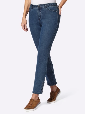 WITT WEIDEN 5-Pocket-Jeans in blue-stone-washed