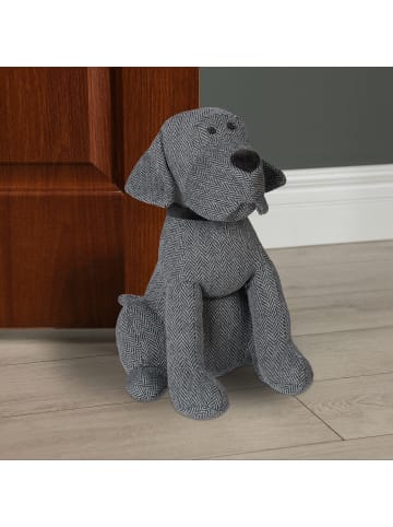 relaxdays 10x Türstopper "Hund" in Grau