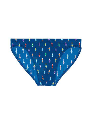 HOM Badehose Swim Micro Briefs Calcio in navy print