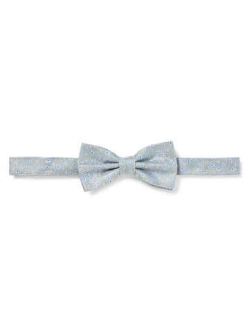 Finshley & Harding London Fliege und Einstecktuch in silber hellblau - 0001