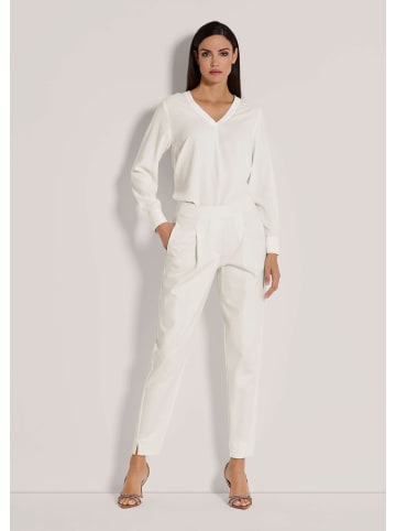 MADELEINE Bundfaltenhose zum Schlüpfen in wollweiß