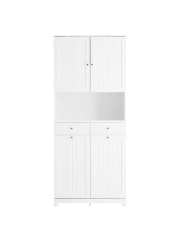SoBuy Badezimmerschrank in Reinweiß - (W) 38 x (H) 181 x (L) 78 cm