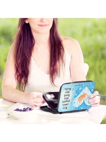 Mr. & Mrs. Panda Mäppchen Mäuse Herz Design mit Spruch in Weiß