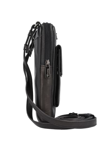 Greenland Nature Black Nappa Handytasche Leder 11.5 cm in black