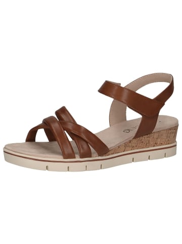 Caprice Sandalette in COGNAC NAPPA