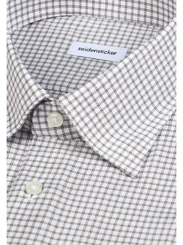 Seidensticker Business Hemd Shaped in Beige