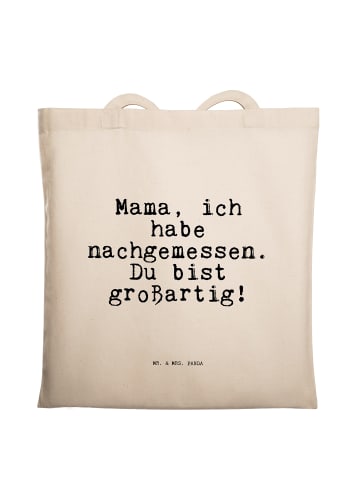 Mr. & Mrs. Panda Tote Bag Mama, ich habe nachgemessen.... mit Sp... in Creme