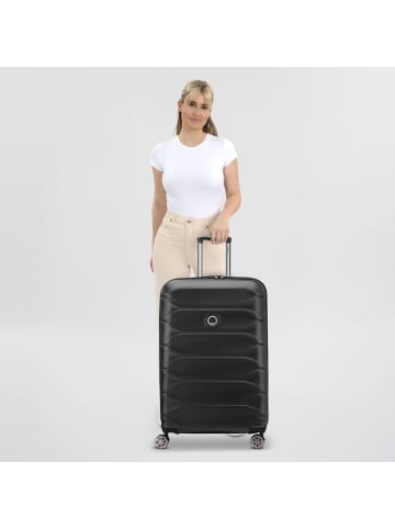 Delsey Meteor 4 Rollen Trolley L 78 cm mit Dehnfalte in black