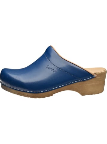 Sanita Comfortwear Clog "Original-Sandra Open" in Blau