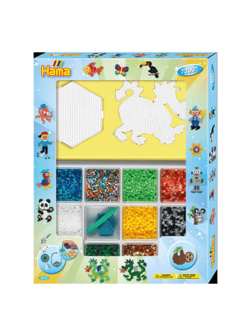 Hama Geschenkpackung Drache & Sechseck Midi-Bügelperlen in bunt