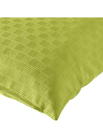 Erwin Müller Jacquard, Baumwollmischung Kissenhülle Paderborn in grün