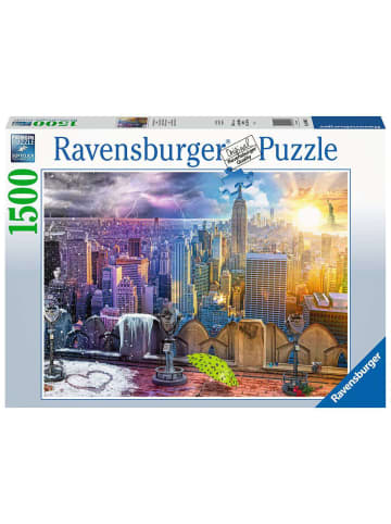 Ravensburger Puzzle 1.500 Teile New York im Winter und Sommer Ab 14 Jahre in bunt