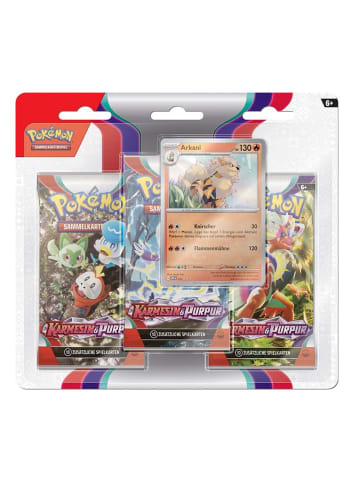 Pokémon Arkani | 3 Booster-Packs | Pokemon Karten deutsch | Karmesin & Purpur