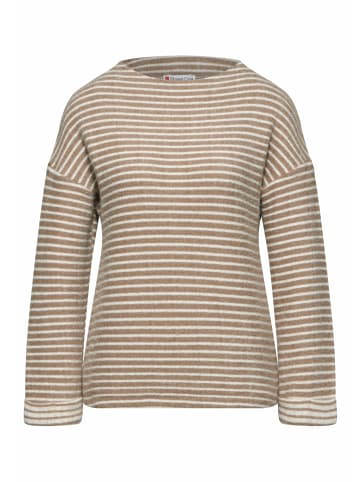 Street One Rundhalspullover für Damen in beige