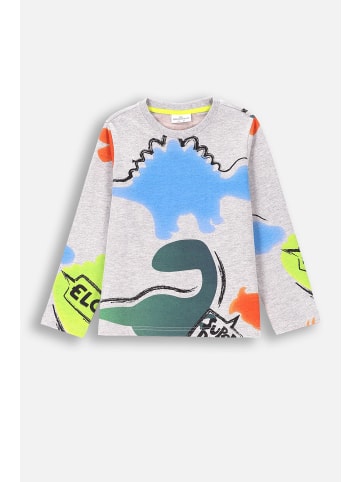 Coccodrillo T-Shirt mit langen Ärmeln in grau