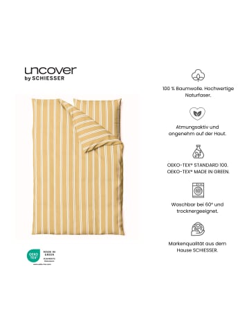 UNCOVER BY SCHIESSER Renforcé-Bettwäsche-Set Uncover by Schiesser Colorado in Senf
