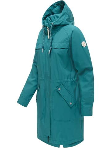 ragwear Regenmantel Ximenna in Ocean Green