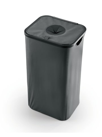 EASYmaxx Pfandflaschen-Sammelbehälter 100l anthrazit inkl. 2 Beuteln grau