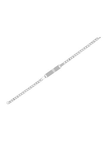 Adeliás Damen Armband – Panzerarmband aus Edelstahl 18 cm in silber