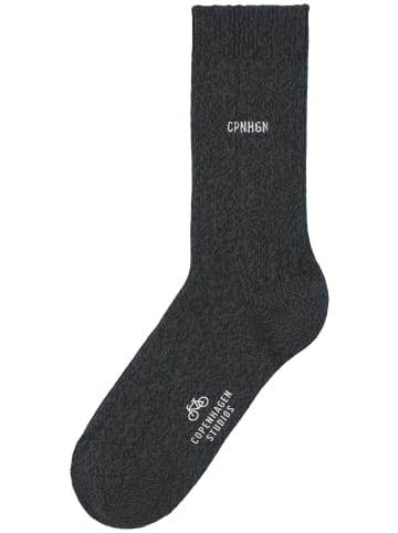 Copenhagen Studios Basicsocken in 1x dunkelgrün meliert