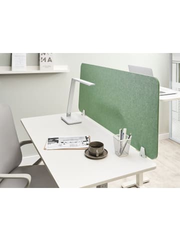 Beliani Schreibtischtrennwand SPLIT in Grün - (W) 120 x (H) 50 x (L) 1 cm