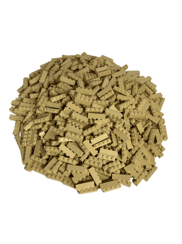 LEGO 1x4 Hochsteine Hellbeige 3010 50x Teile - ab 3 Jahren in beige